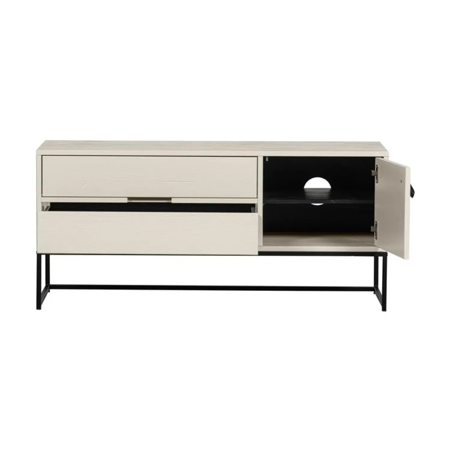 WOOOD Industriele Kasten|Tv Meubels|Silas TV Meubel 120 cm Grenen Dust 120cm