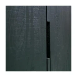 WOOOD Wandkasten|Industriele Kasten|Silas Wandkast 2-Deurs Essen Blacknight 85cm