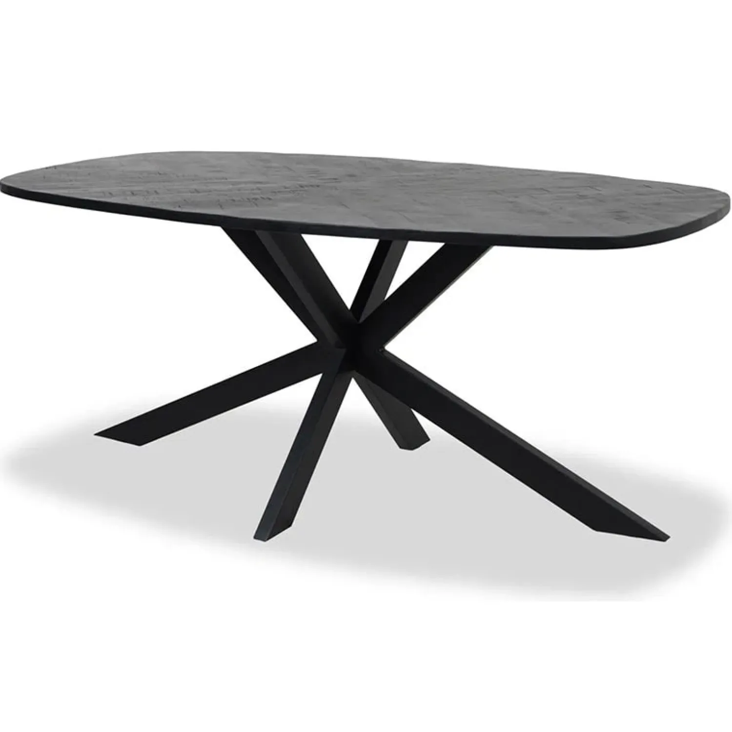 Tower living Eettafels|Silvi eettafel visgraat zwart