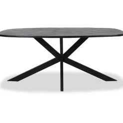 Tower living Eettafels|Silvi eettafel visgraat zwart