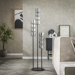 Kalfort Vloerlampen|Silvio 3-lichts Vloerlamp Glas
