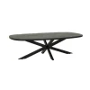 Tower living Salontafels|Silvi Salontafel deens ovaal zwart 130 cm