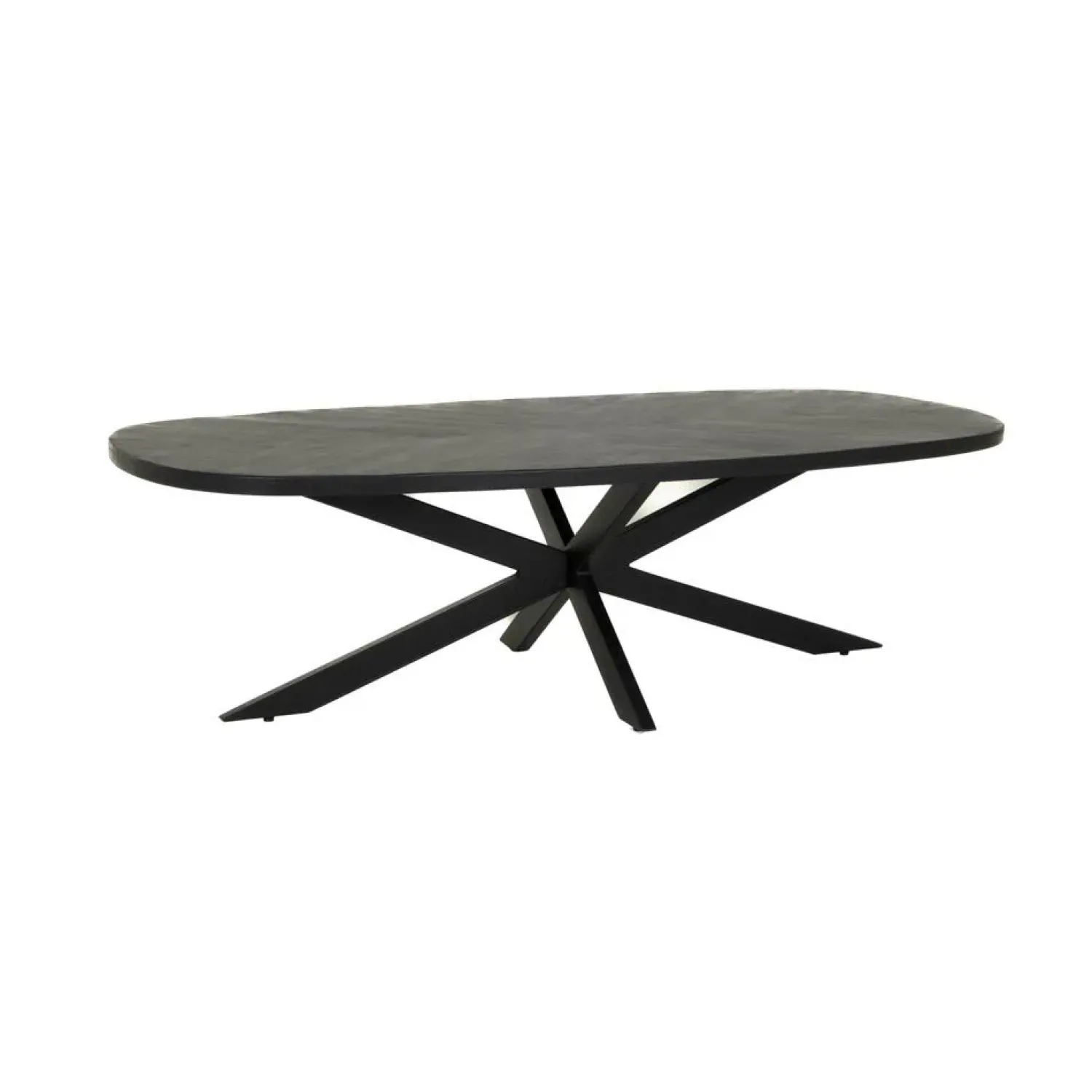 Tower living Salontafels|Silvi Salontafel deens ovaal zwart 130 cm