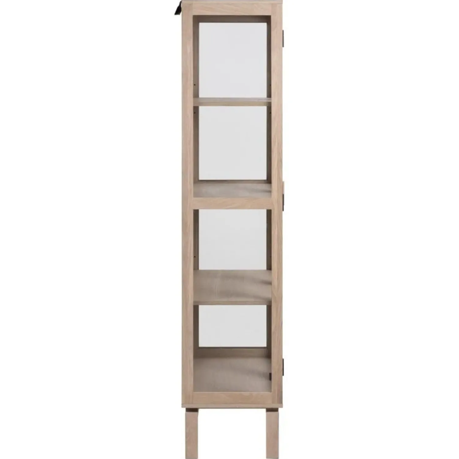 Nordhavn Vitrinekasten|Industriele Kasten|Silvon Vitrinekast Naturel 80cm