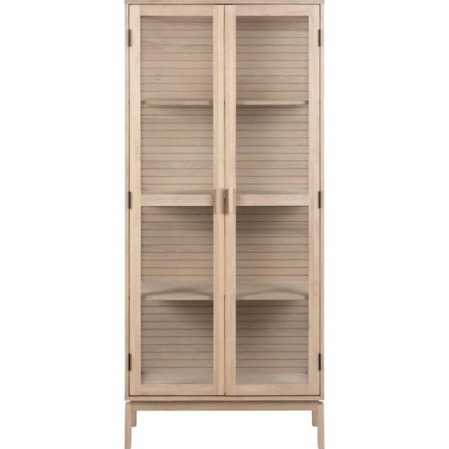 Nordhavn Vitrinekasten|Industriele Kasten|Silvon Vitrinekast Naturel 80cm
