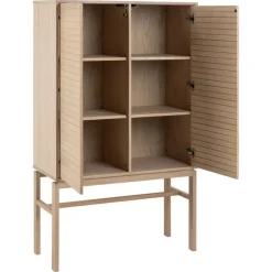 Nordhavn Wandkasten|Industriele Kasten|Silvon Wandkast Naturel 90cm