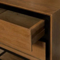 Furndea Nachtkastjes|Industriele Kasten|Sindacco Nachtkastje Mangohout 45 cm