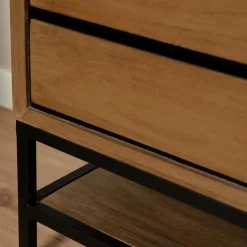 Furndea Nachtkastjes|Industriele Kasten|Sindacco Nachtkastje Mangohout 45 cm