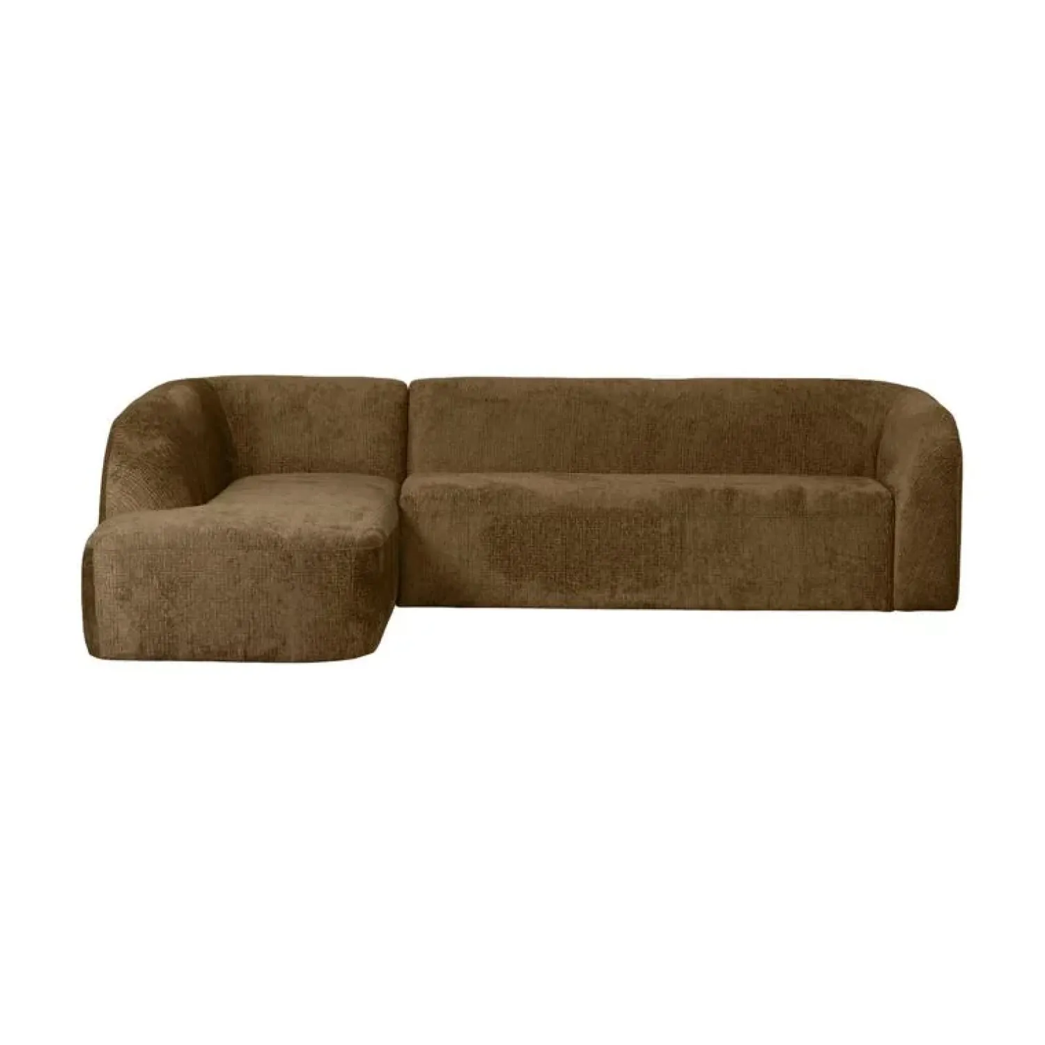 WOOOD Hoekbanken|Sloping Hoekbank Links Structure Velvet Brass