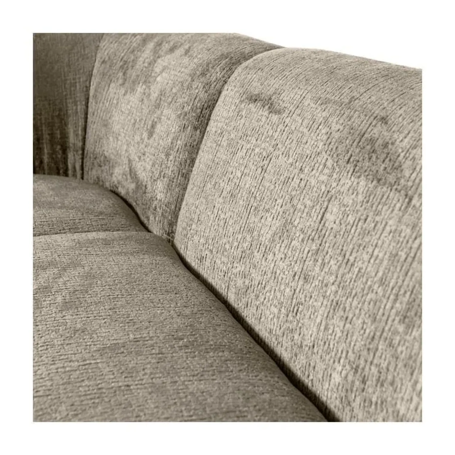 WOOOD Hoekbanken|Sloping Hoekbank Links Structure Velvet Wheatfield