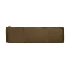 WOOOD Hoekbanken|Sloping Hoekbank Rechts Structure Velvet Brass