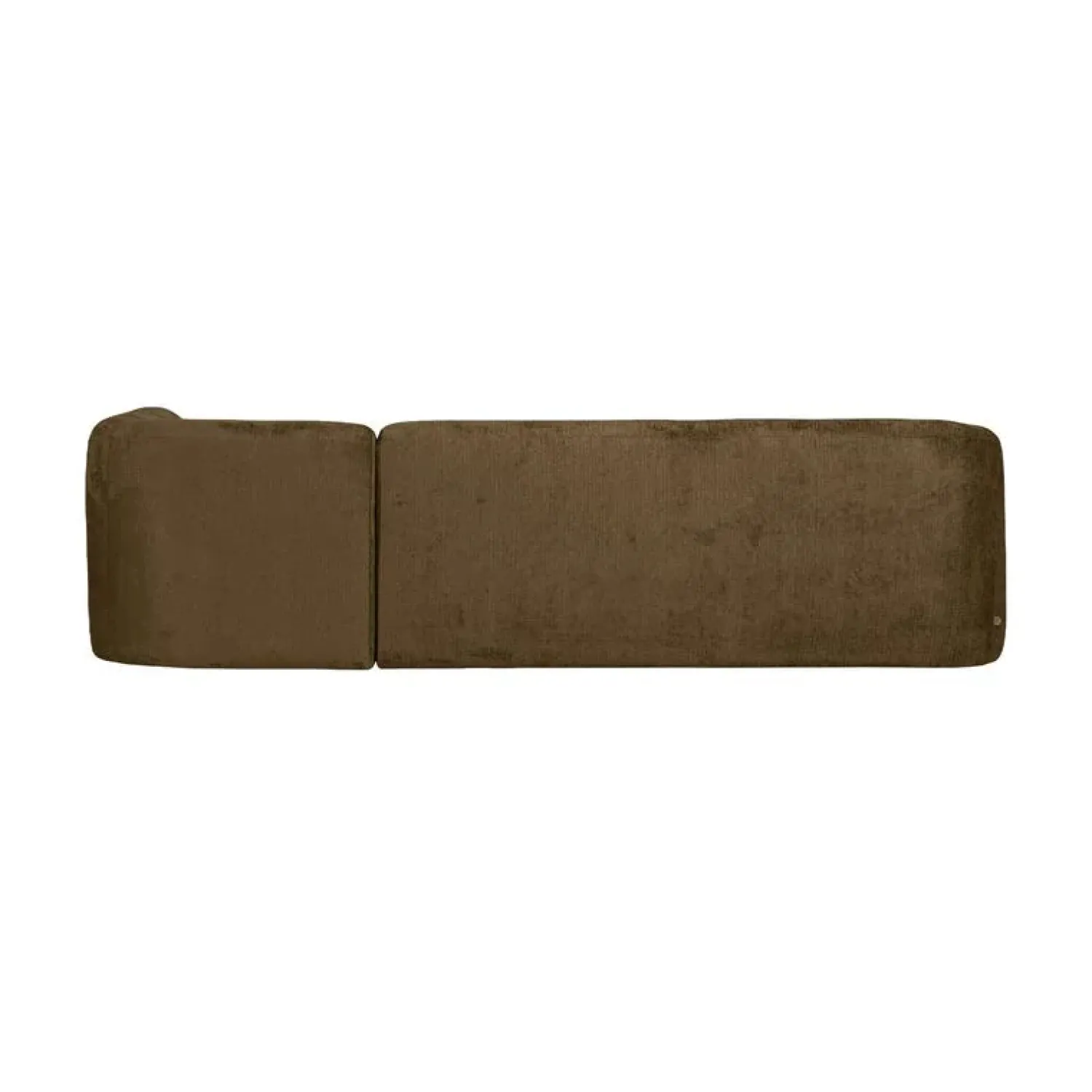 WOOOD Hoekbanken|Sloping Hoekbank Rechts Structure Velvet Brass