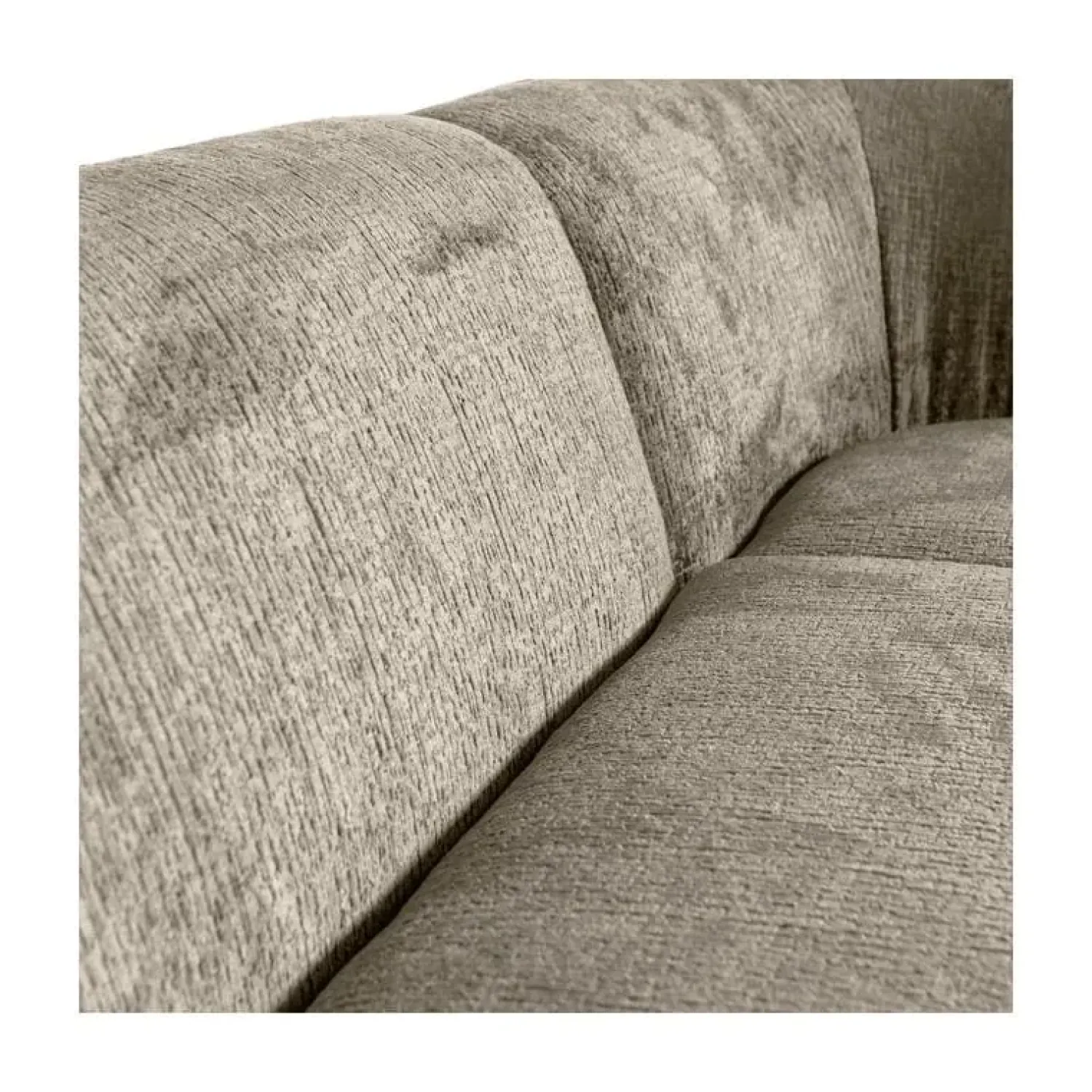 WOOOD Hoekbanken|Sloping Hoekbank Rechts Structure Velvet Wheatfield