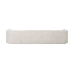 WOOOD Modulaire Banken|Sloping U-Vorm Bank Pearl Melange