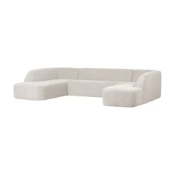 WOOOD Modulaire Banken|Sloping U-Vorm Bank Pearl Melange
