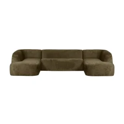 WOOOD Modulaire Banken|Sloping U-Vorm Bank Structure Velvet Bonsai