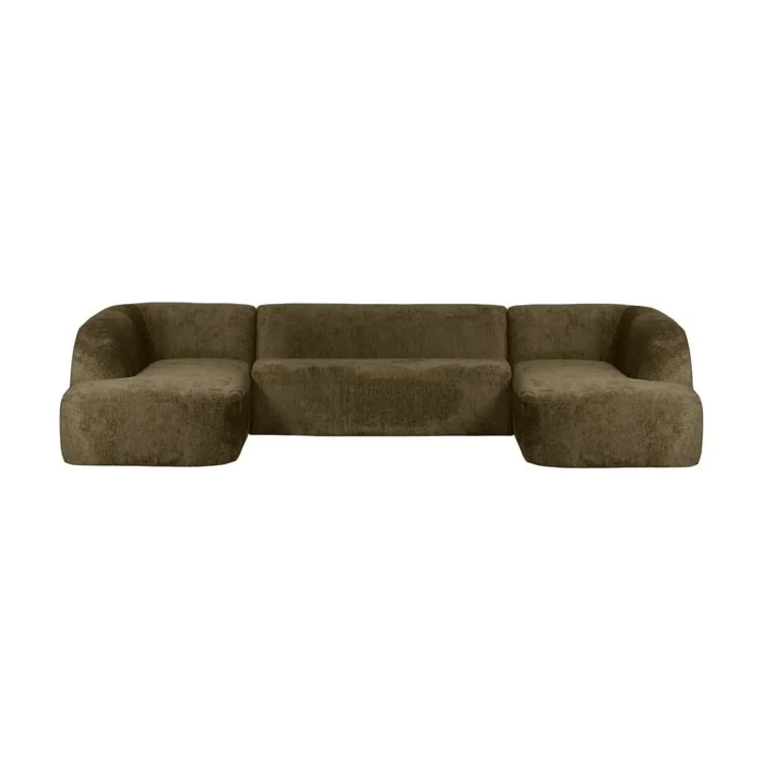 WOOOD Modulaire Banken|Sloping U-Vorm Bank Structure Velvet Bonsai