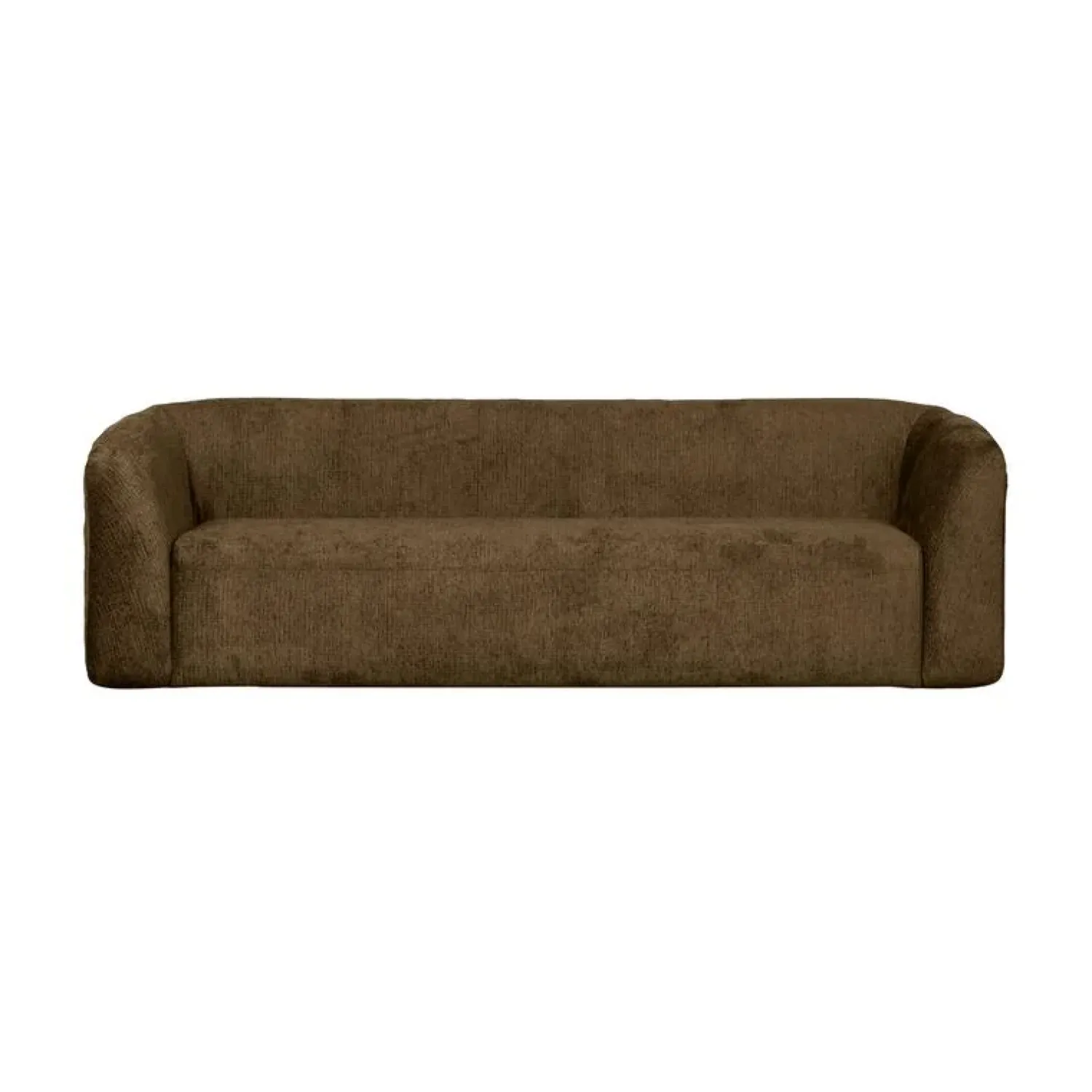 WOOOD 3 Zitsbanken|Sloping 3-Zits Bank Structure Velvet Brass 240cm
