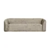 WOOOD 3 Zitsbanken|Sloping 3-Zits Bank Structure Velvet Wheatfield 240cm