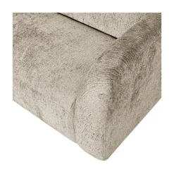 WOOOD 3 Zitsbanken|Sloping 3-Zits Bank Structure Velvet Wheatfield 240cm