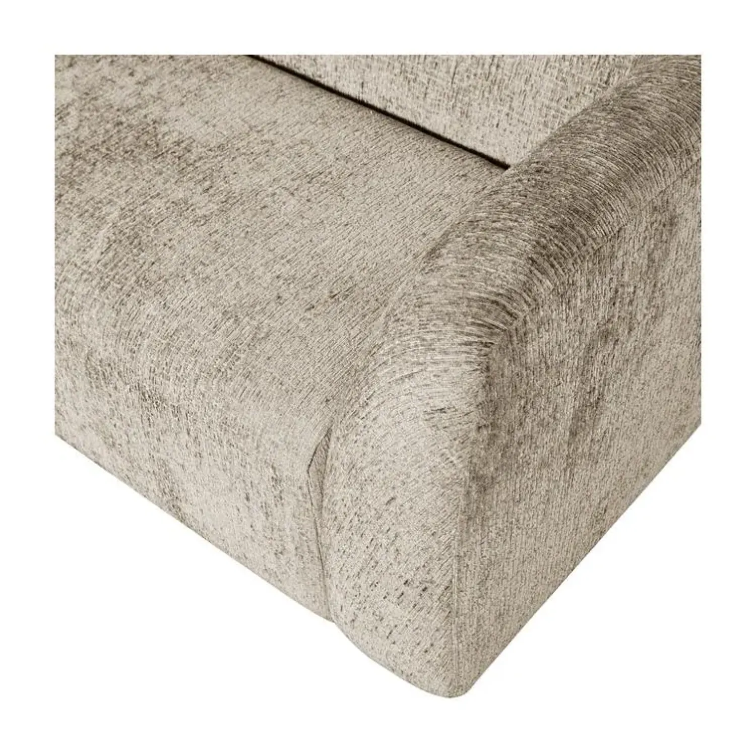 WOOOD 3 Zitsbanken|Sloping 3-Zits Bank Structure Velvet Wheatfield 240cm