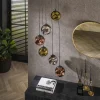Kalfort Hanglampen|Glazen Hanglamp|Solaro 6-lichts Hanglamp getrapt industrieel