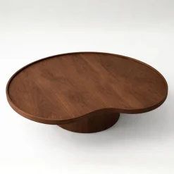 Vane Living Salontafels|Solis Salontafel niervorm Walnoot 110 cm