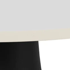 Nordhavn Salontafels|Solvani Salontafel hoog Rond Keramiek Zwart-Wit 45cm