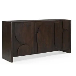 Furndea Dressoirs|Industriele Kasten|Sona Dressoir bruin Mangohout 160 cm
