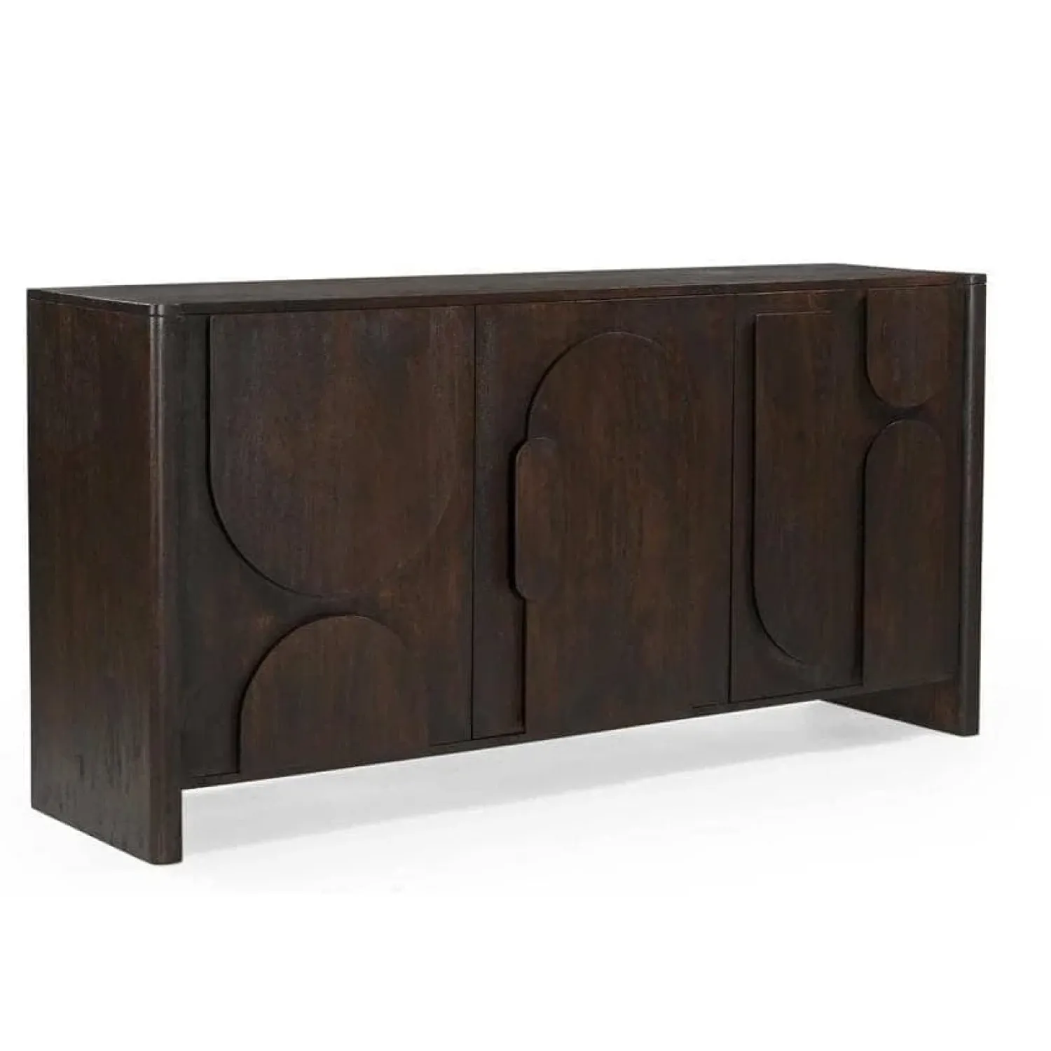 Furndea Dressoirs|Industriele Kasten|Sona Dressoir bruin Mangohout 160 cm