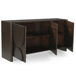 Furndea Dressoirs|Industriele Kasten|Sona Dressoir bruin Mangohout 160 cm