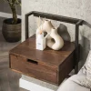 Kalfort Nachtkastjes|Industriele Kasten|Sonic Nachtkastje Acaciahout bruin 44cm