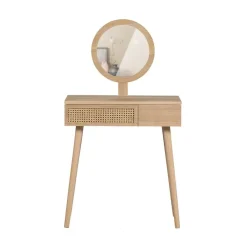 WOOOD Bureautafels|Soof Kaptafel Hout Naturel 70cm