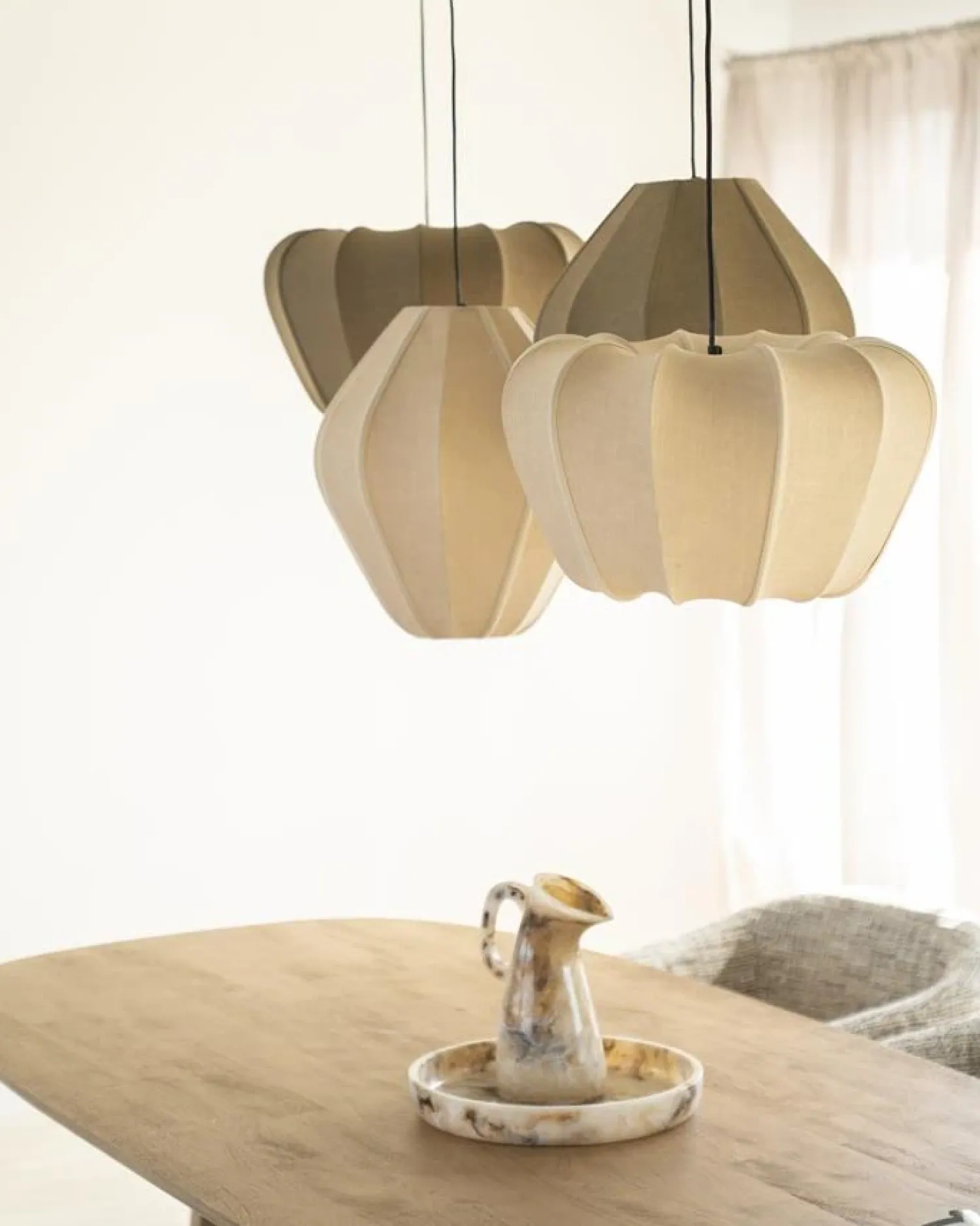 By Boo Hanglampen|Sora 1-lichts Hanglamp Medium Naturel