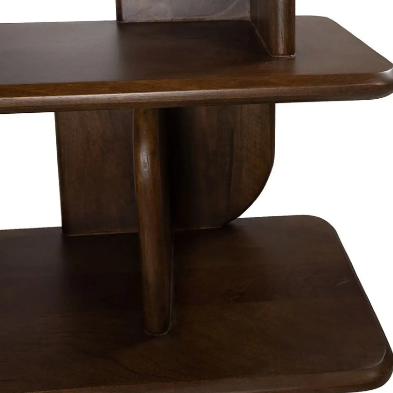 Mysons Boekenkasten|Industriele Kasten|Sorano Boekenkast mangohout Walnoot 90 cm