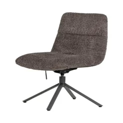 WOOOD Fauteuils|Soren Draaifauteuil Verstelbaar Wollig Bruin