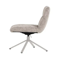 WOOOD Fauteuils|Soren Draaifauteuil Verstelbaar Wollig Grijs