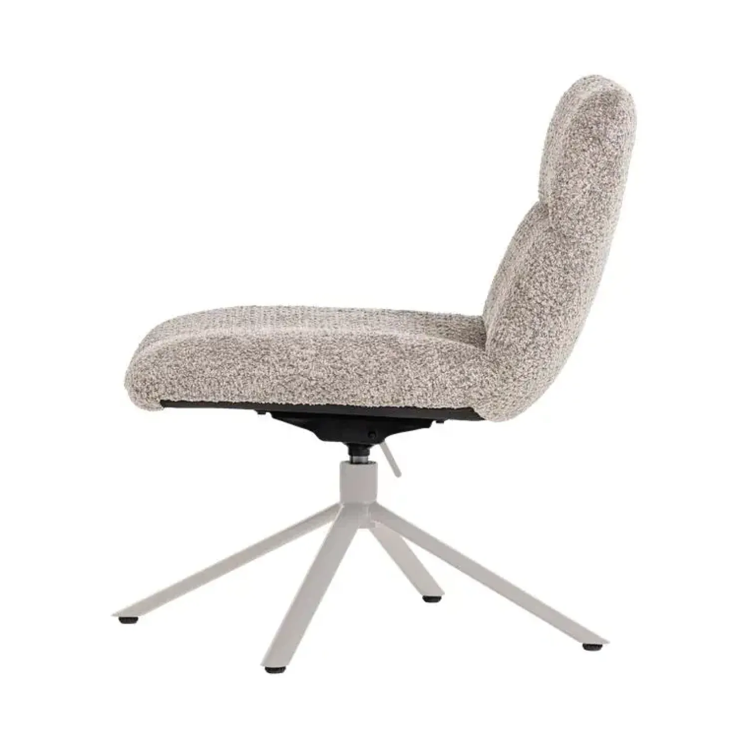 WOOOD Fauteuils|Soren Draaifauteuil Verstelbaar Wollig Grijs
