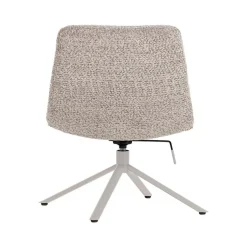 WOOOD Fauteuils|Soren Draaifauteuil Verstelbaar Wollig Grijs