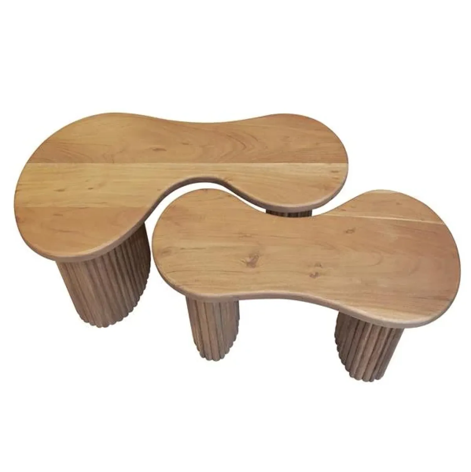 Kalfort Salontafels|Sorrento Salontafel set van 2 Acaciahout