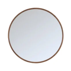 Label51 Spiegels|Spiegel Oliva Walnoot rond Eikenhout 110cm