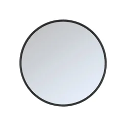 Label51 Spiegels|Spiegel Oliva Zwart rond Eikenhout 90cm