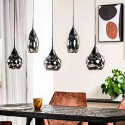 Kalfort Hanglampen|Glazen Hanglamp|Spix Hanglamp 5-lichts smoke glas