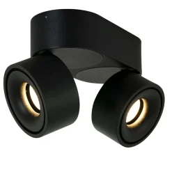 Steinmex Wandlampen|Plafondlampen|Spot Fez 2-lichts zwart