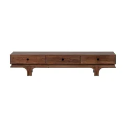 WOOOD Industriele Kasten|Tv Meubels|Staes TV Meubel 3 Lades Mangohout Walnoot 180cm
