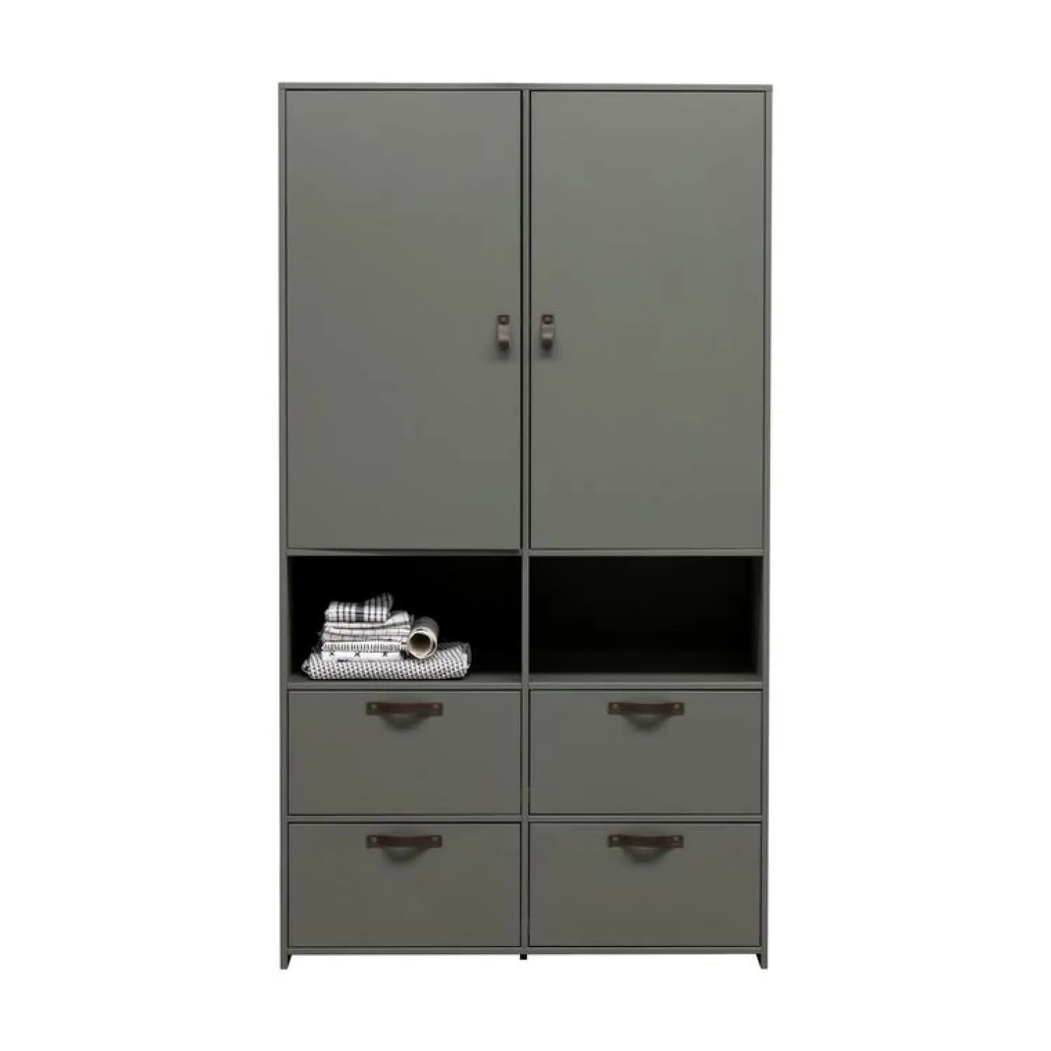 vtwonen Industriele Kasten|Kledingkasten|Stage Kledingkast Grenen Soap 103cm