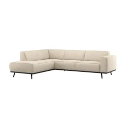 WOOOD Hoekbanken|Statement Hoekbank Links Beige Melange