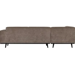 WOOOD Hoekbanken|Statement Hoekbank Links Ribstof Taupe