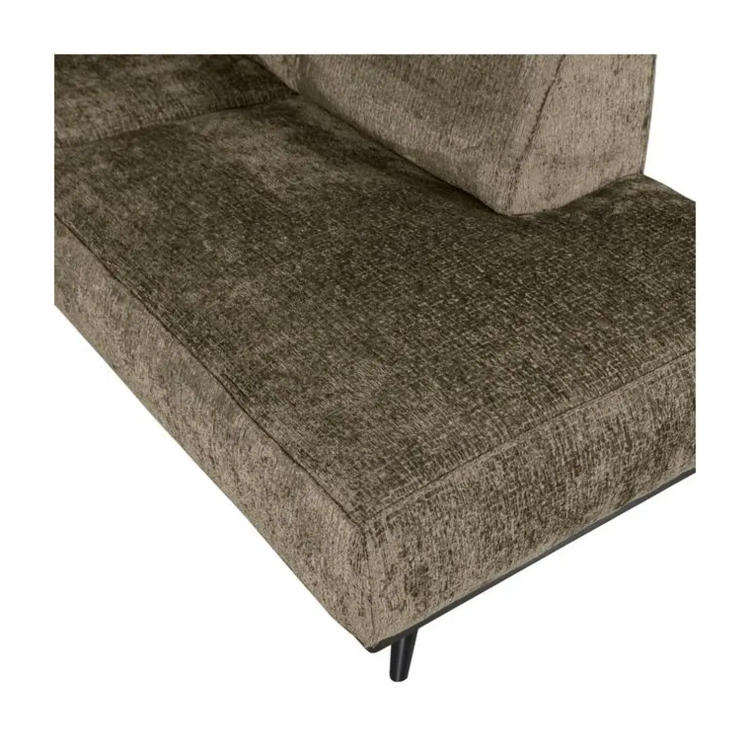 WOOOD Hoekbanken|Statement Hoekbank Rechts Structure Velvet Bonsai