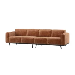 WOOOD 3 Zitsbanken|Statement 4-Zits Bank Chenille Velvet Terra 280cm